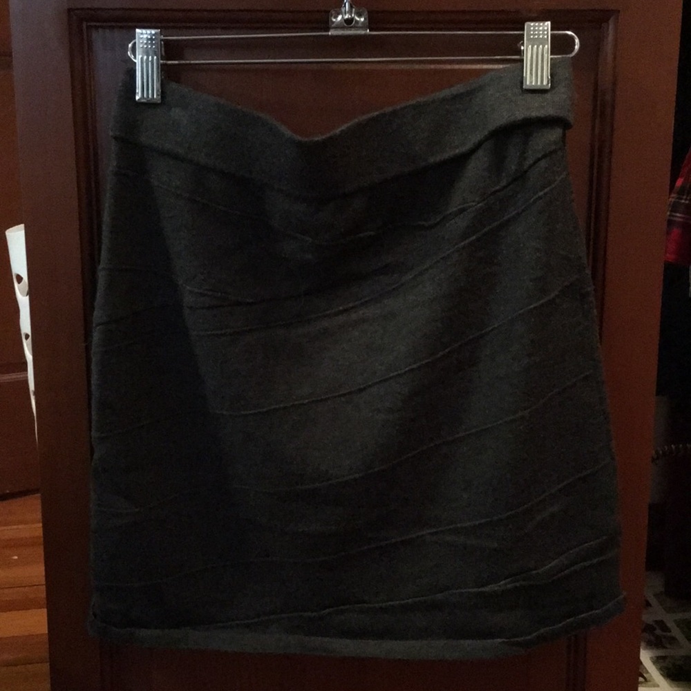 Dark grey mini skirt